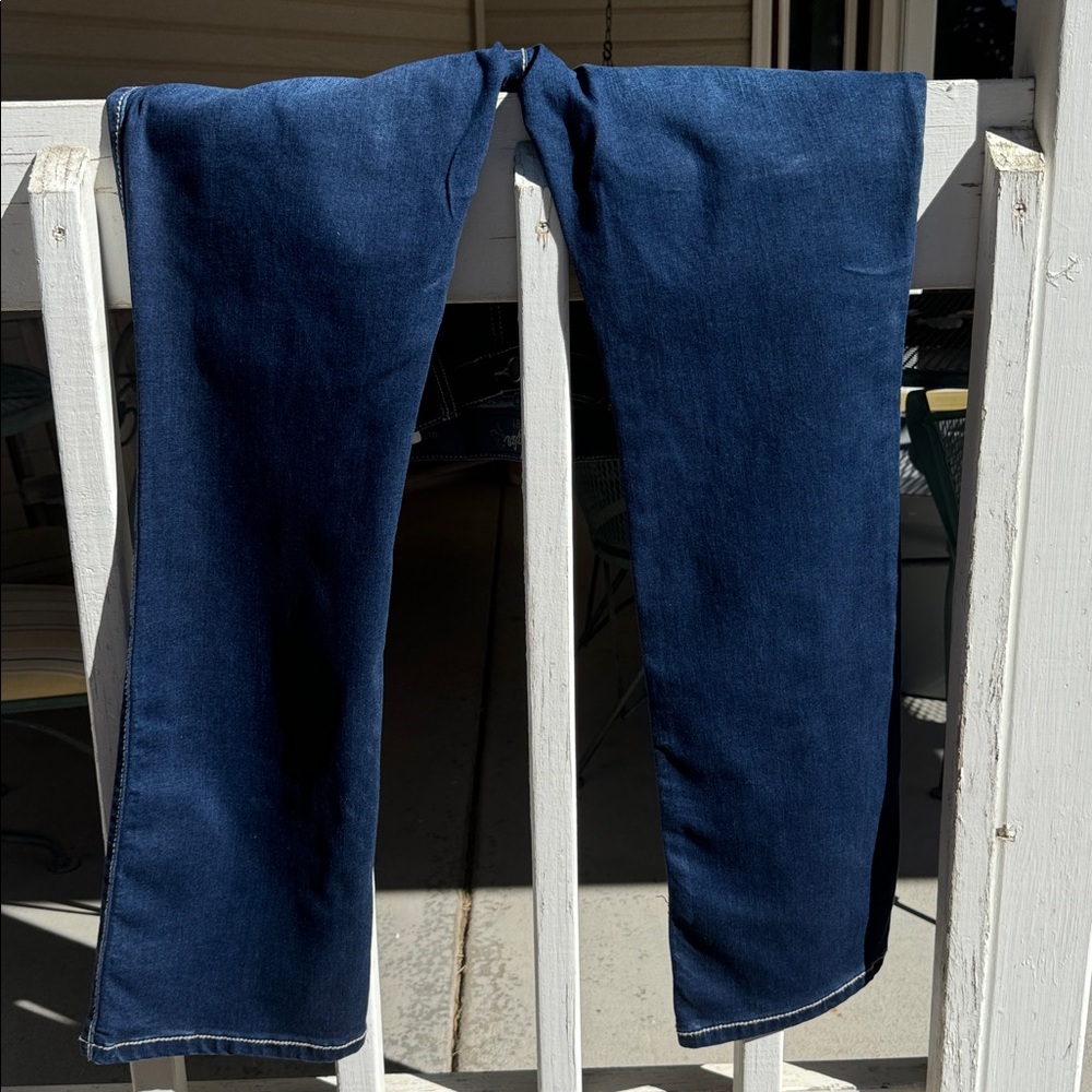 Wrangler Dark Blue Bootcut Jeans - Picture 4 of 7